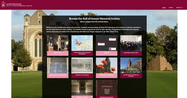 Charterhouse Roll of Honour Memorial Archive