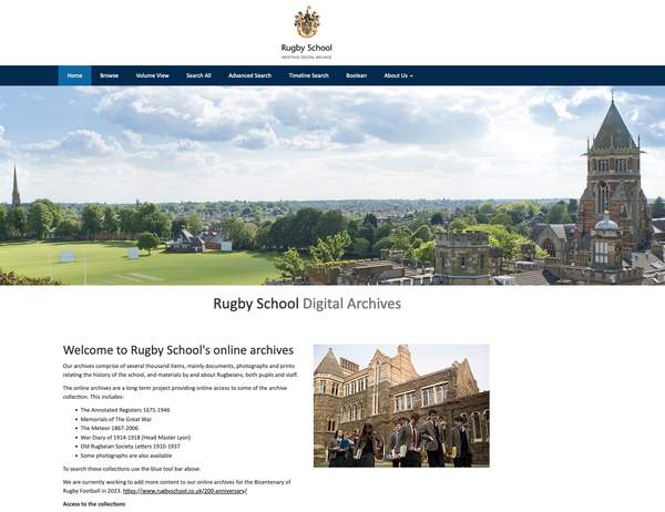 Rugby School Digital Archives